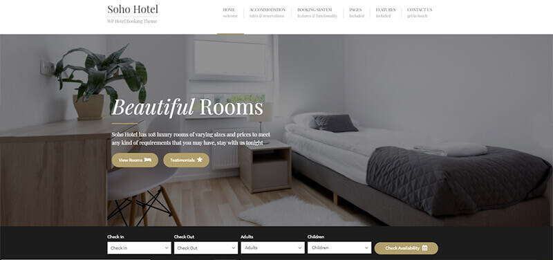 plantilla wordpress responsive hotel